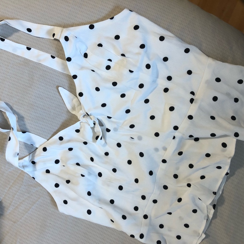 Aritzia bow top with tie